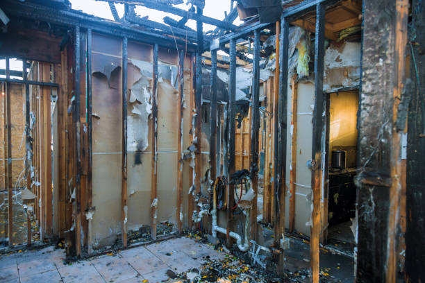 Professional Fire Damage Removal technician working in Oakhurst, CA